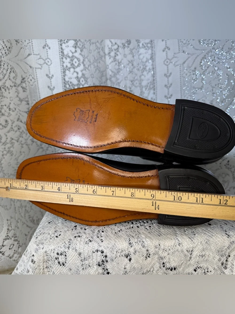 Vintage Knapp Black Leather Side Zip Boots Mens 8D Made USA Dress Boots